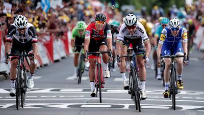 Sagan, Matthews en Van Avermaet: De sprint door drie paar ogen