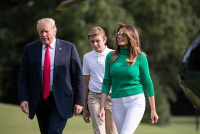 Melania Trump waarschuwt 12-jarige zoon Barron voor verslaving