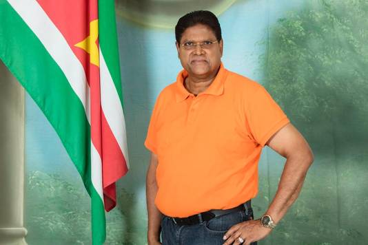 Chan Santokhi van de Vooruitstrevende Hervormingspartij (VHP) in Suriname