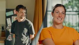 Thomas bezoekt Karlien haar appartement in 'Blind Getrouwd'