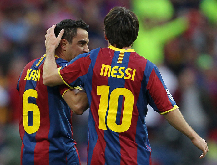 Xavi Messi  is beter dan  Pel  Maradona  en Cruijff 
