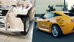 Kijk hoe studenten elektrische sportwagen maken uit afval