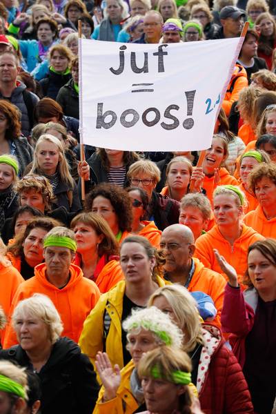 Leraren willen doorgaan met actievoeren