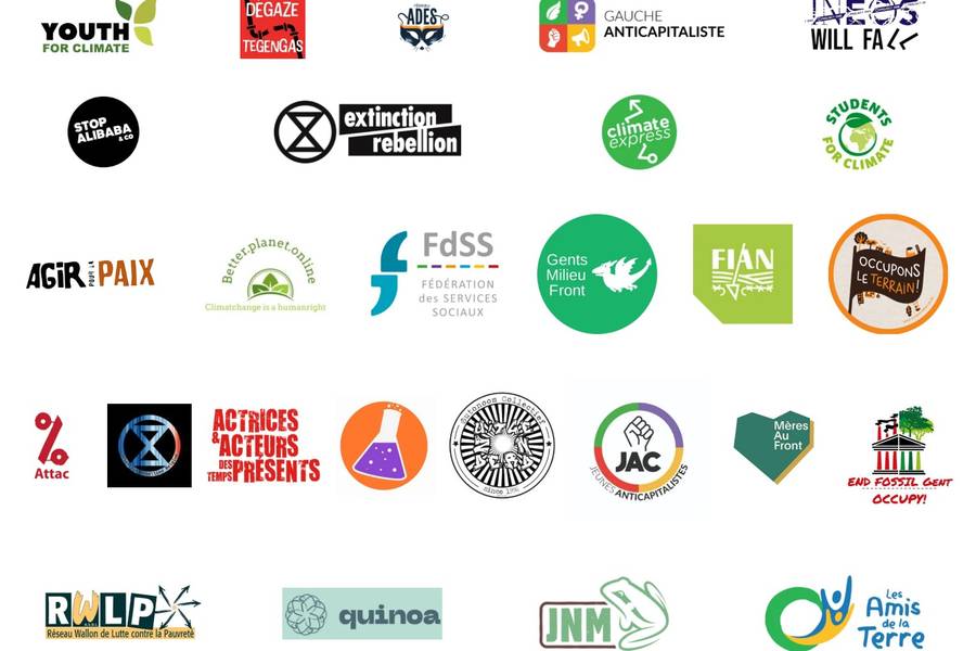 Alle logo's van de groepen die aangesloten zijn bij Code Rood / © rv