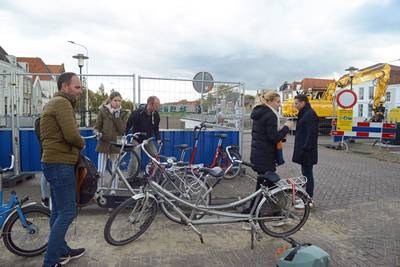 Verkeer in Brouwershaven moet even om voor klus