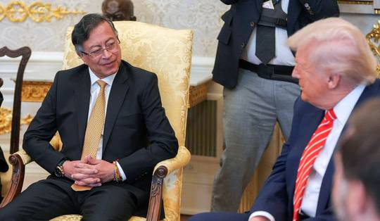De Colombiaanse president Gustavo Petro was tot voor kort een ‘sick man’. Nu vindt Trump zijn bezoek ‘een eer’