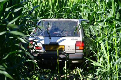 Auto in maisveld na achtervolging politie: vrouw opgepakt, man spoorloos