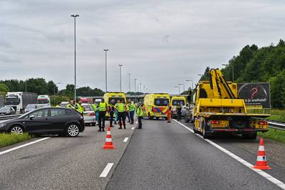 Ongeluk met meerdere auto's op A58 bij Ulvenhout: weg richting Breda weer open