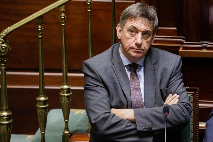 Jan Jambon, alors ministre de l'Intérieur, à la Chambre en juillet 2018.