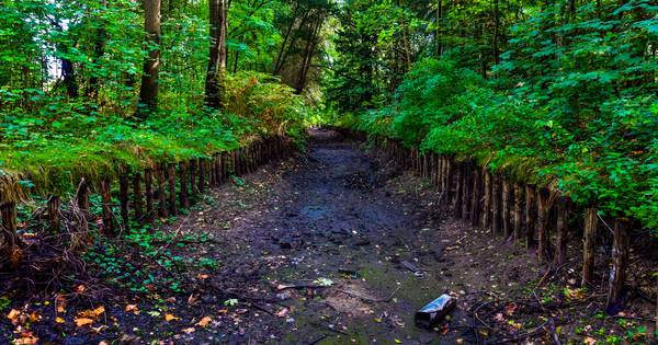 Sterkselsch Kanaal zonder water, en dat duurt nog even