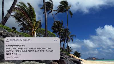 Inwoners Hawaii krijgen per ongeluk waarschuwing voor raketaanval