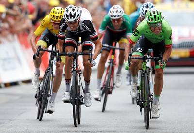 Urán de sterkste tijdens bijltjesdag in Tour