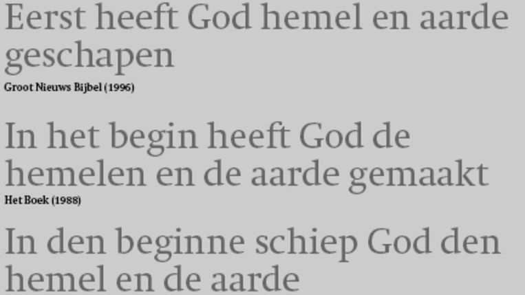 God schiep niet, hij scheidde' | Trouw