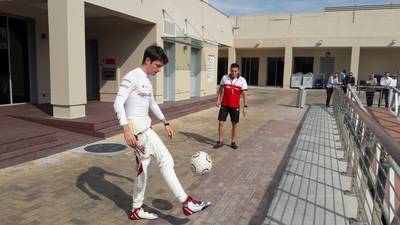 Rustig een balletje trappen, dat kan Leclerc straks vergeten