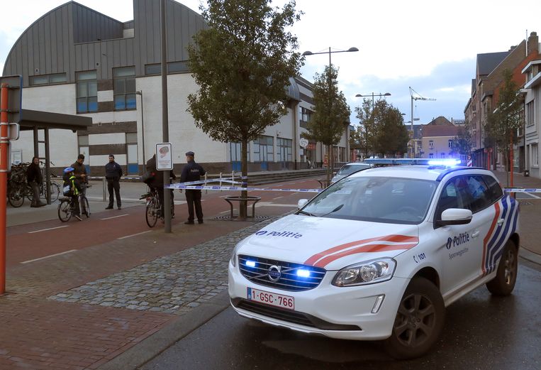 Archieffoto van de stationsomgeving in het Kempense Mol.