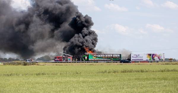 Dode en drie gewonden bij groot verkeersongeluk op de A6.