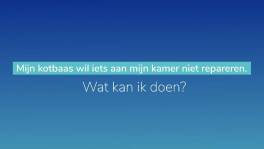 Mijn kotbaas wil iets aan mijn kamer niet repareren