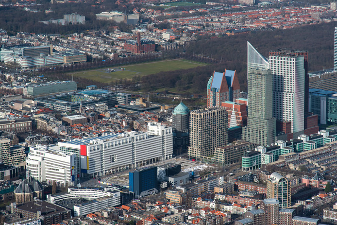 Den Haag vanuit de lucht.