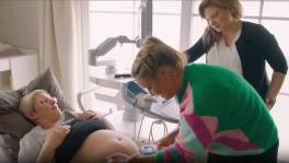 Spannend echomoment voor mama Kim