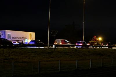 Vertraging weer voorbij na ongeluk op A73 bij Beers