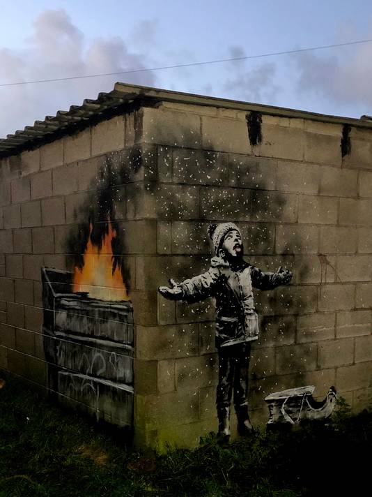Banksy Zet Staalstadje In Wales Op Z N Kop Buitenland Ad Nl