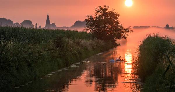 Alleen in de ochtend nog mist
