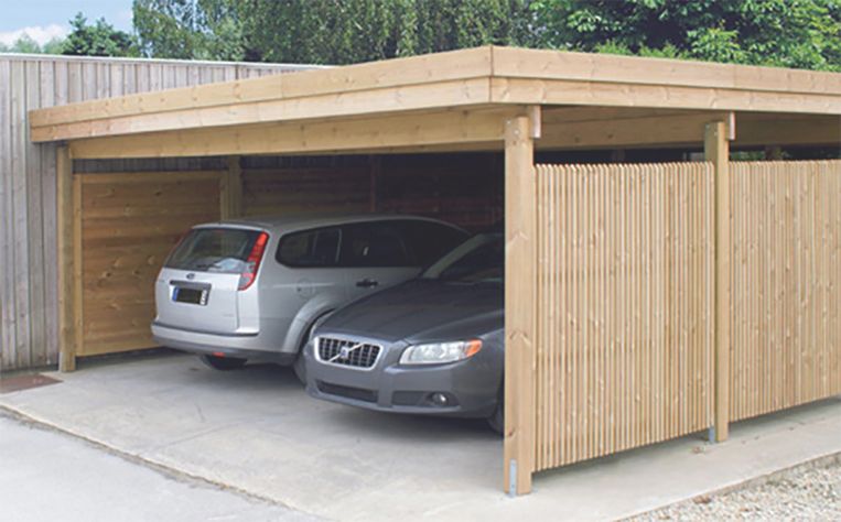 Carport Auto Carport Hout Of Aluminium Enkel En Dubbel