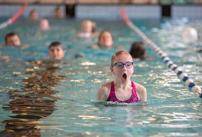 Vier avonden zwemmen in 't Gastland in Rhenen