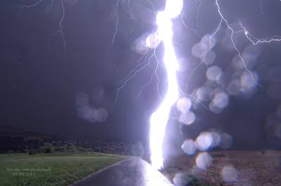'En toen sloeg de bliksem in, op nog geen twintig meter van ons af'