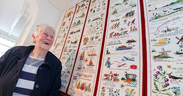 Hoogtepunten van Nederland geborduurd in één merklap: Ad Kooring uit Willemstad wint publieksprijs