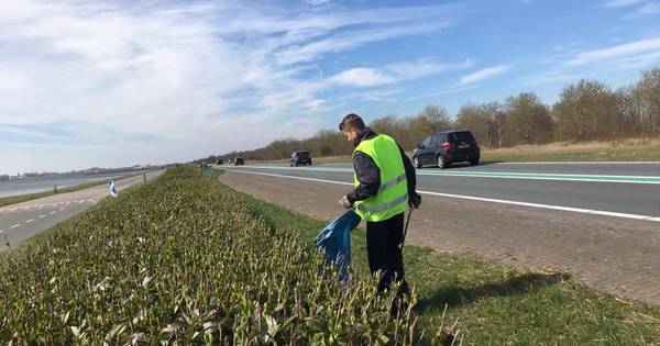Fanatieke schoonmakers negeren verbod en gaan jutten langs de N59