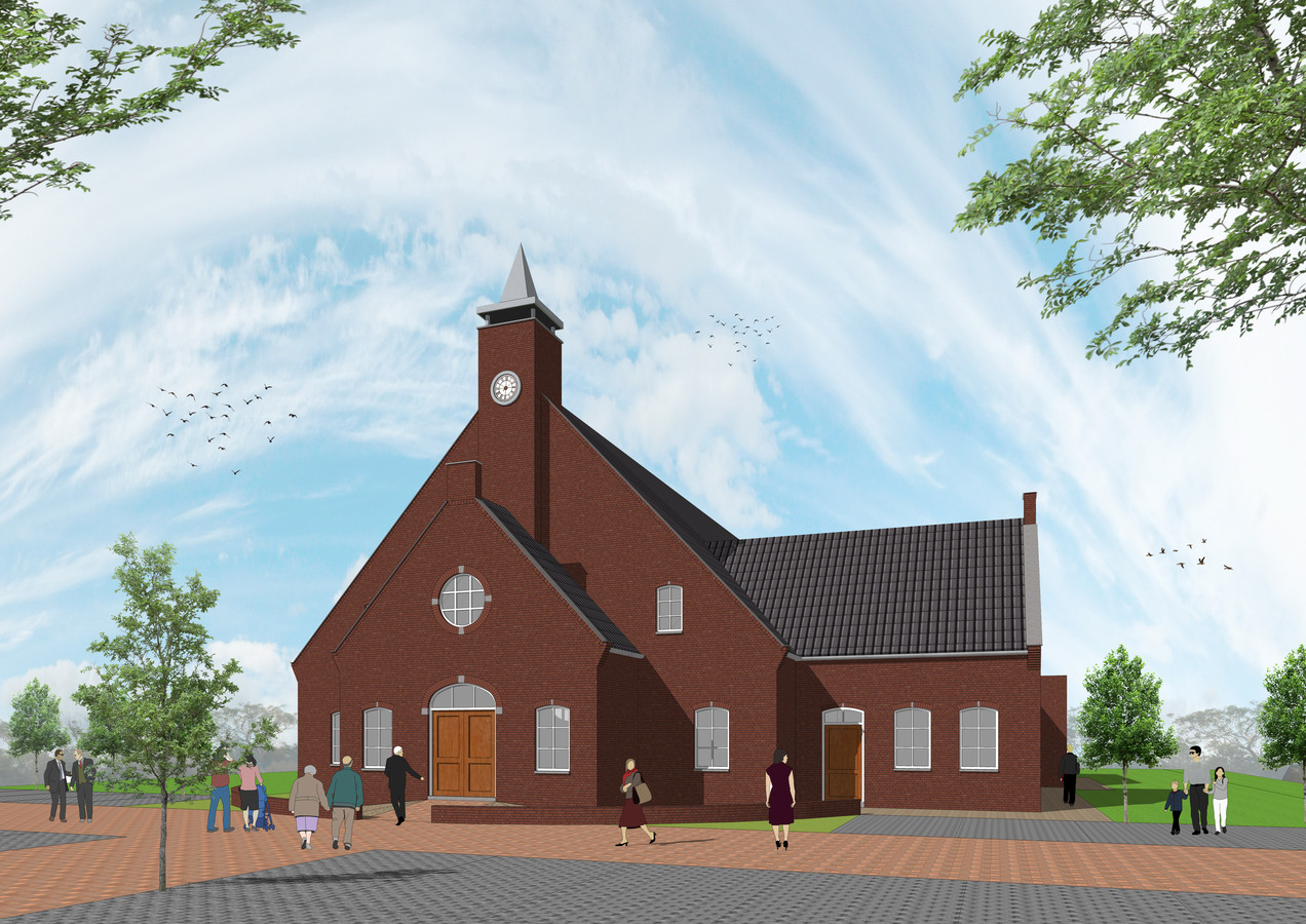 Zó ziet het nieuwe kerkgebouw van de Vrije Gereformeerde Gemeente in
