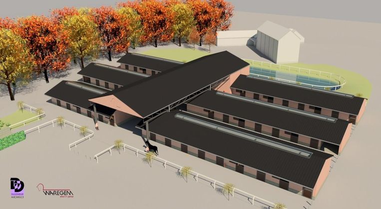 Een blik op de nieuwe stallingen.