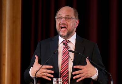 Schulz zet vol in op de opvang
van vluchtelingen