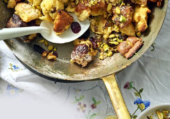 Klassieke kaiserschmarren met rumrozijnen & compote 
