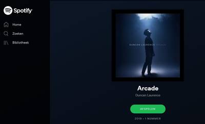 Spotify voorspelt: Italië wint, Duncan derde