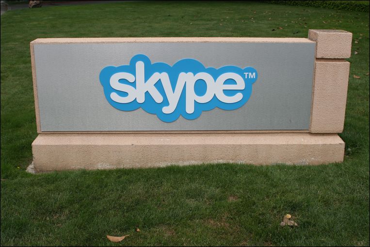 Het hoofdkantoor van Skype in Silicon Valley.