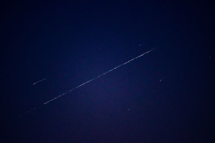 De Starlink-satelliet-trein van SpaceX.