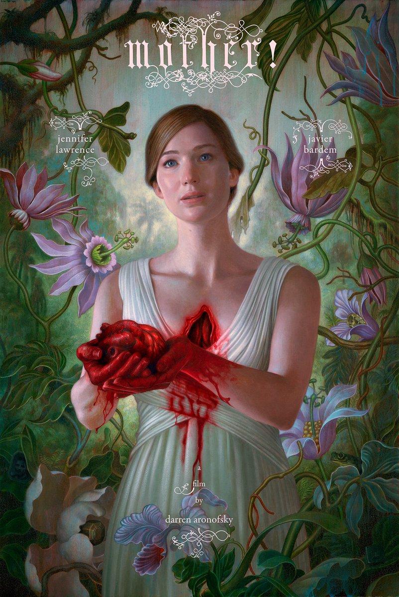 Jennifer Lawrence op gruwelijke eerste poster van horrorfilm Mother!