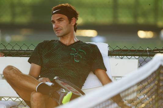 Roger Federer op Indian Wells