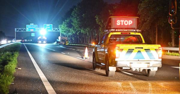 Lekkende gasfles veroorzaakt ongeluk op A58 richting Bergen op Zoom, politie houdt bestuurder aan .