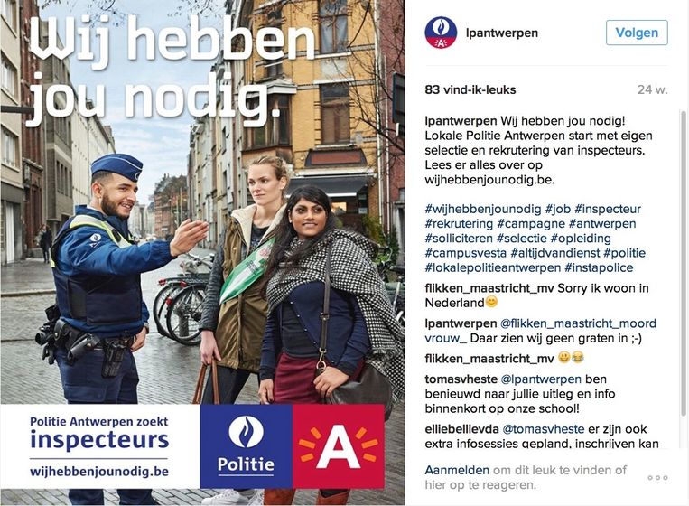 Een Op Zes Nieuwe Agenten Is Allochtoon Antwerpen In De