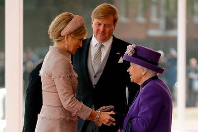 Willem-Alexander en Máxima in jaaroverzicht Buckingham Palace