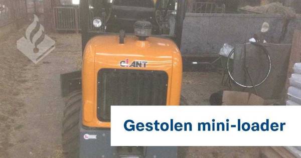 Graafmachine gestolen bij inbraak in Velp: VELP (NB) - Bij een inbraak in een bedrijfspand aan de Hoogveldscheweg in Velp (Noord-Brabant) is een kleine graafmachine gestolen, een zogeheten mini-loader. Bron: Gelderlander.