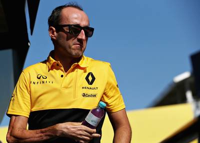 Kubica test voor Renault in Boedapest