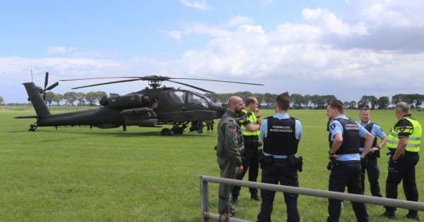 Apache maakt voorzorgslanding in weiland in Lith na rookontwikkeling in generator - BD.nl
