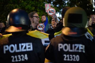 LIVE: Demonstratie na winst AfD bij Duitse verkiezingen