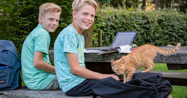 Esbeekse tweeling voor het eerst niet meer in dezelfde klas, 'We gaan zeker nog eens de wisseltruc u