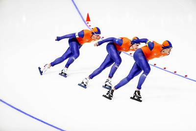 Mannen met tweede tijd naar halve finale op ploegenachtervolging