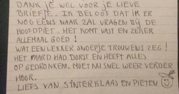 Sint Schrijft Jurre 7 Terug Alles Komt Goed Rotterdam Ad Nl